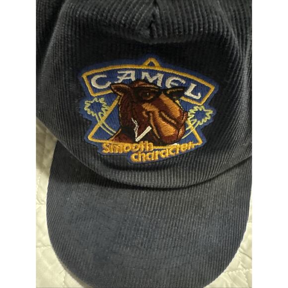 Vtg Camel Smooth Character Embroidered Corduroy Snapback Hat Unworn Condition - Picture 2 of 6